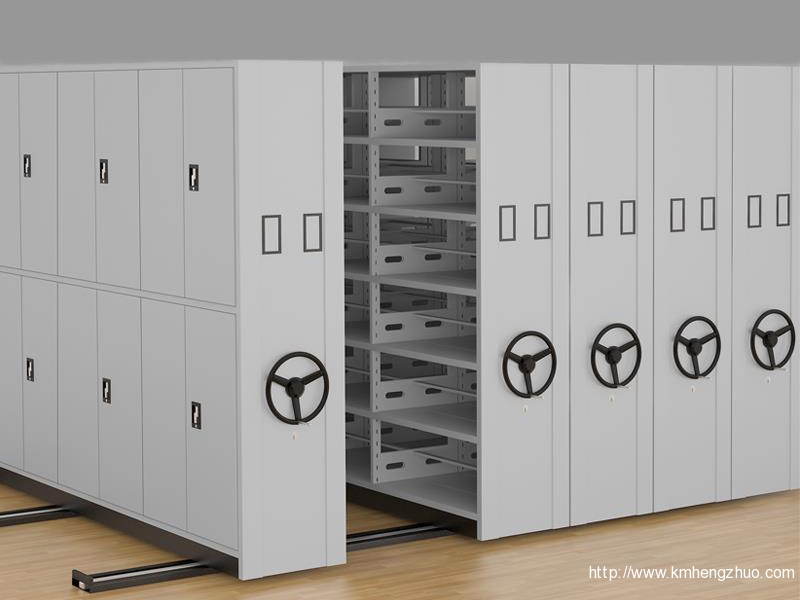 HZ-w30雙門移動密集架(轉(zhuǎn)盤式)